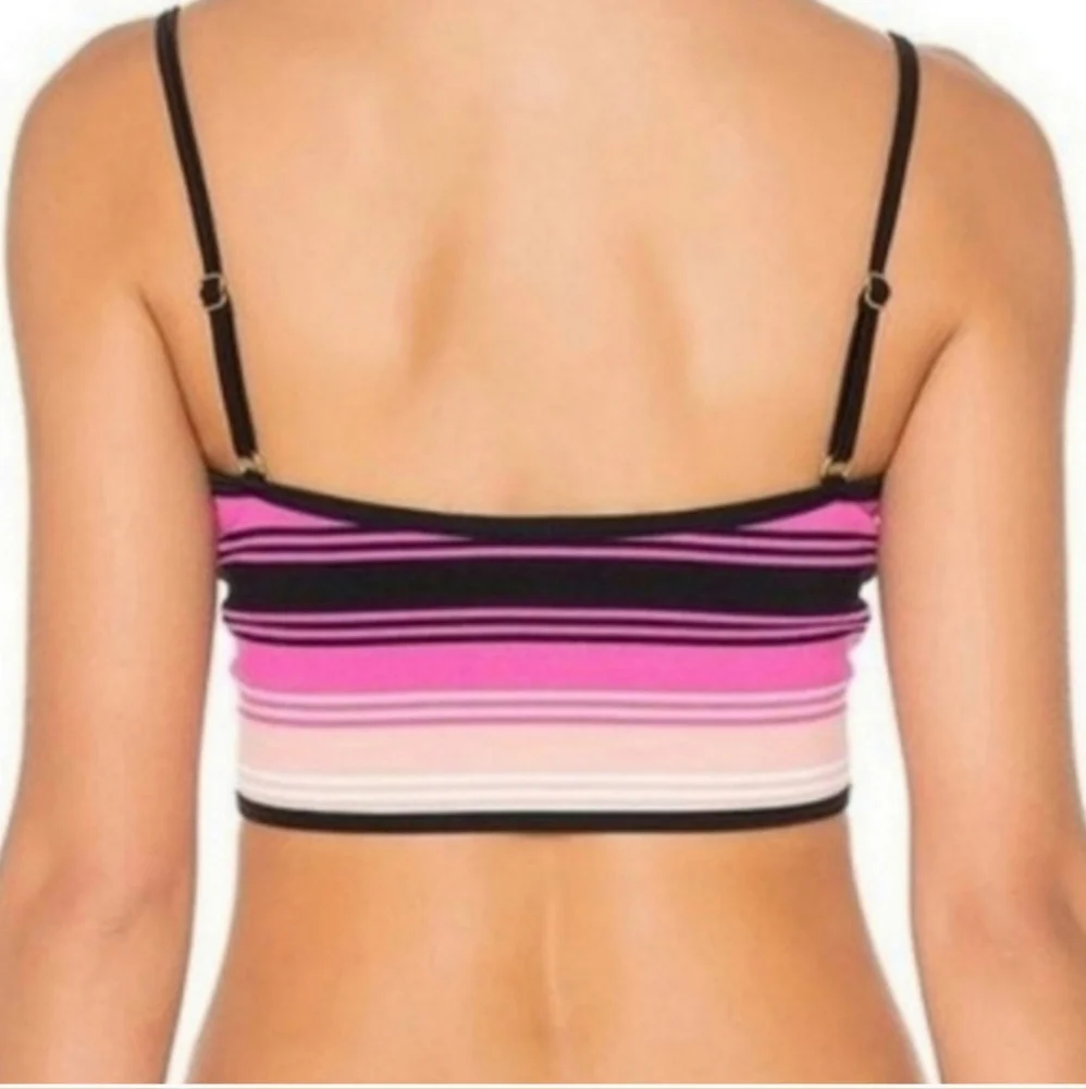 New Lovers + Friends Melody Striped Bikini Top - Picture 2 of 6